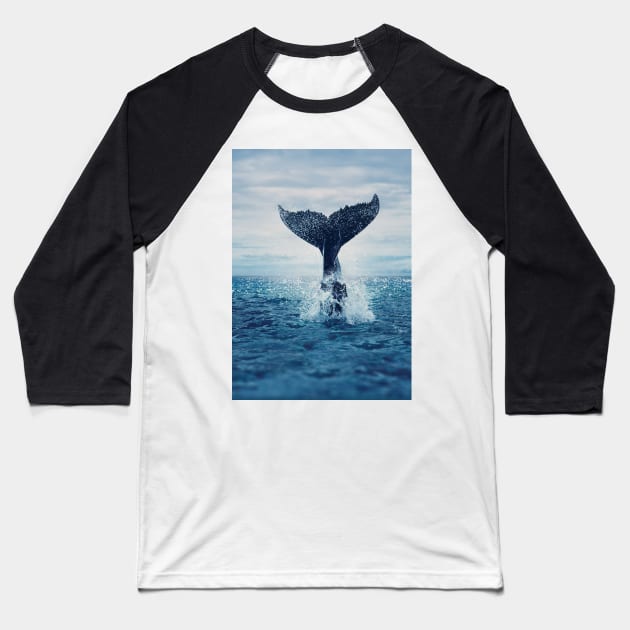 Your dance for the ocean, vast and blue Baseball T-Shirt by Richard George Davis